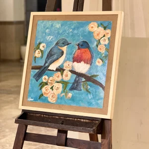 تابلو نقاشی رنگ و روغن طرح تصویر عشق