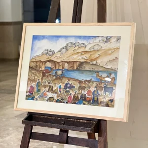تابلو نقاشی رنگ و روغن طرح کوچ