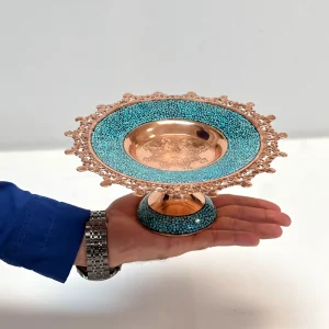 شیرینی خوری فیروزه کوبی مسی طرح دریای فیروزه