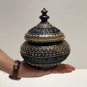 شکلات خوری معرق چرم طرح گوهر شب