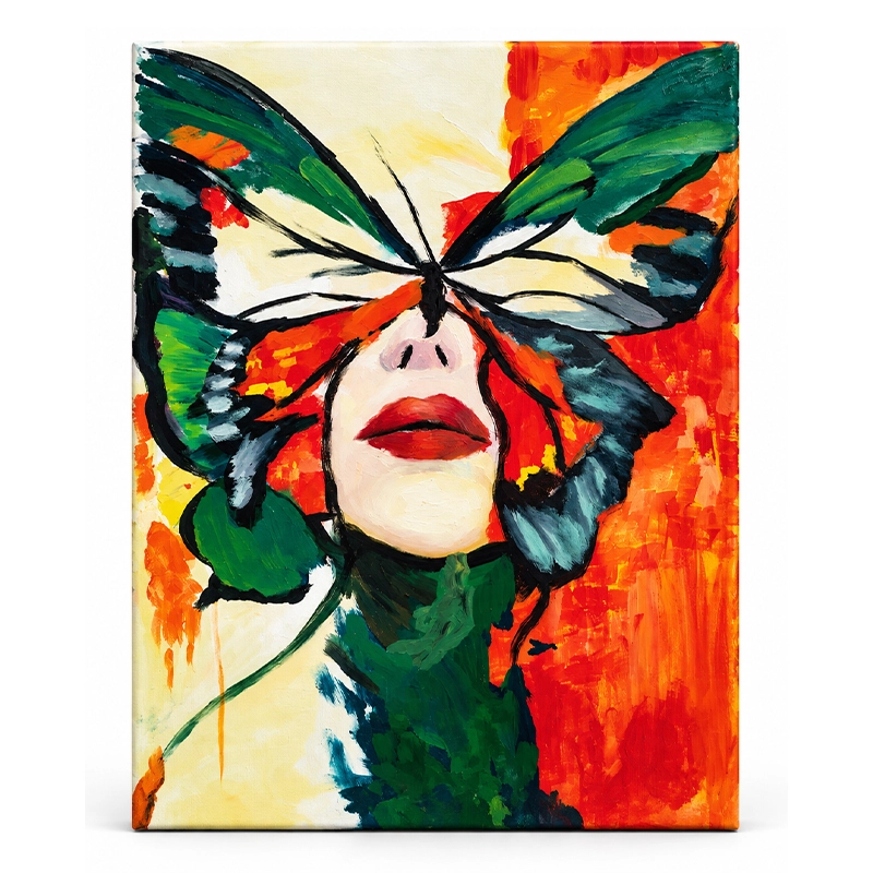 flight-concept-handmade-oil-painting تابلو نقاشی رنگ و روغن طرح پرواز