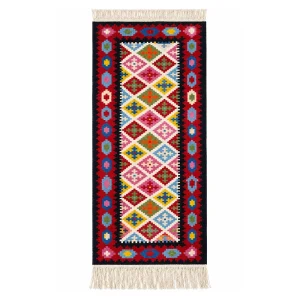 گلیم دستباف شیریکی پیچ طرح باغ رنگین